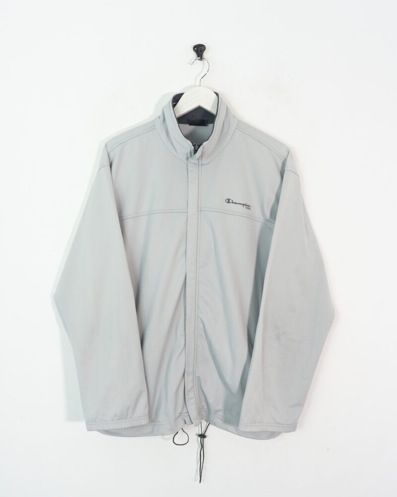 Champion vintage 00s grey track jacket L - Imagen 2