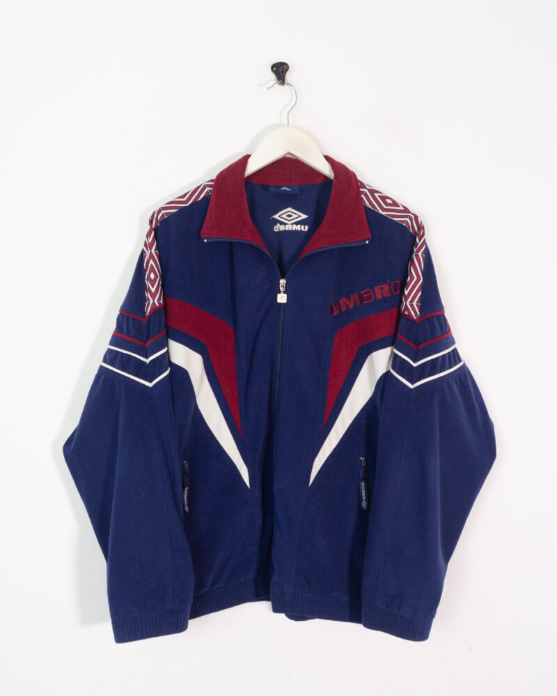 Umbro vintage 90s navy track jacket L - Imagen 2