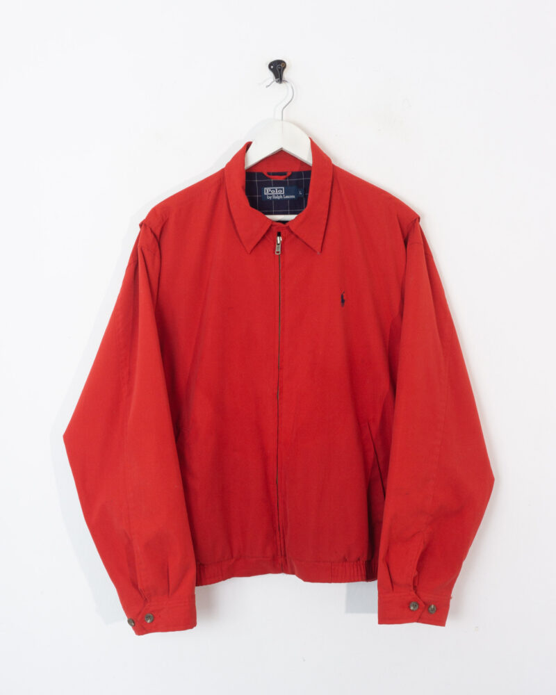 Ralph Lauren vintage 00s red harrington jacket L - Imagen 2