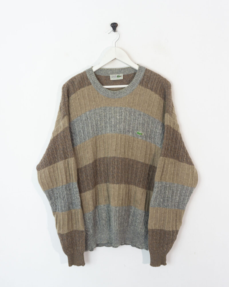 Lacoste vintage 90s wool sweater L - Imagen 2