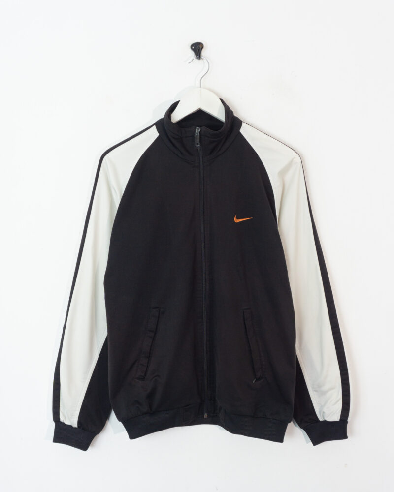 Nike vintage 90s black/white track jacket M - Imagen 2