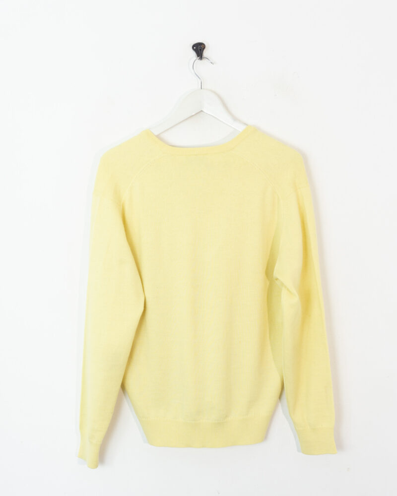 Lacoste vintage 90s yellow sweater M - Imagen 3