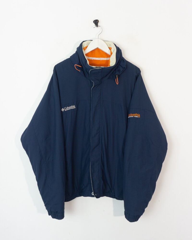 Columbia vintage 90s navy coat XXL - Imagen 2