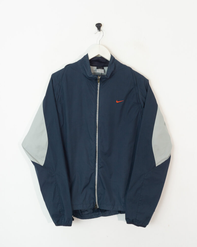 Nike vintage 00s grey/navy track jacket L - Imagen 2