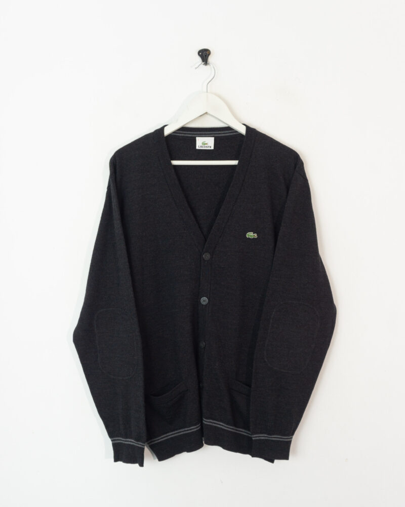 Lacoste vintage 00s grey cardigan L - Imagen 2