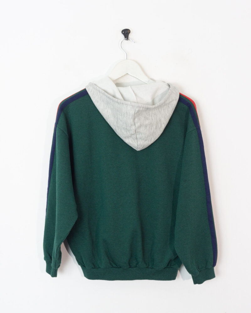 Vintage 90s green hoodie S - Imagen 3