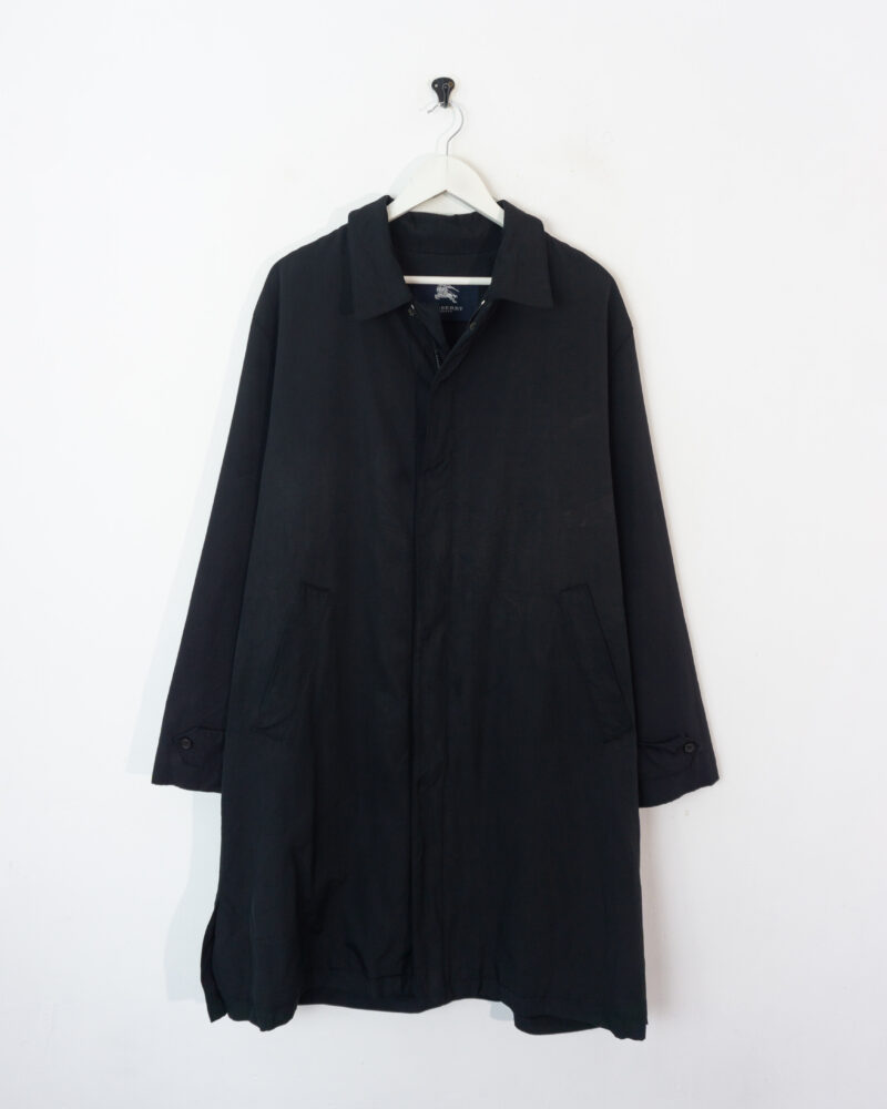 Burberrys vintage 00s black long jacket 54 - Imagen 2