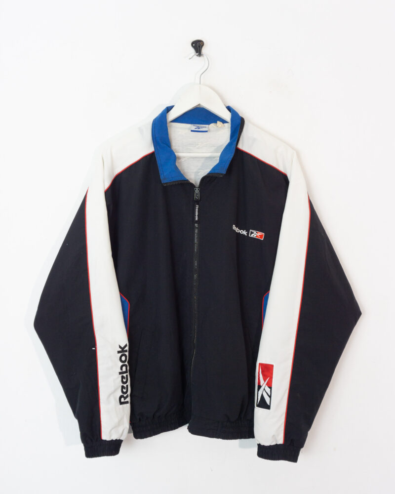 Reebok vintage 90s black track jacket L - Imagen 2