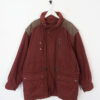 Vintage 90s burgundy coat L - Imagen 2
