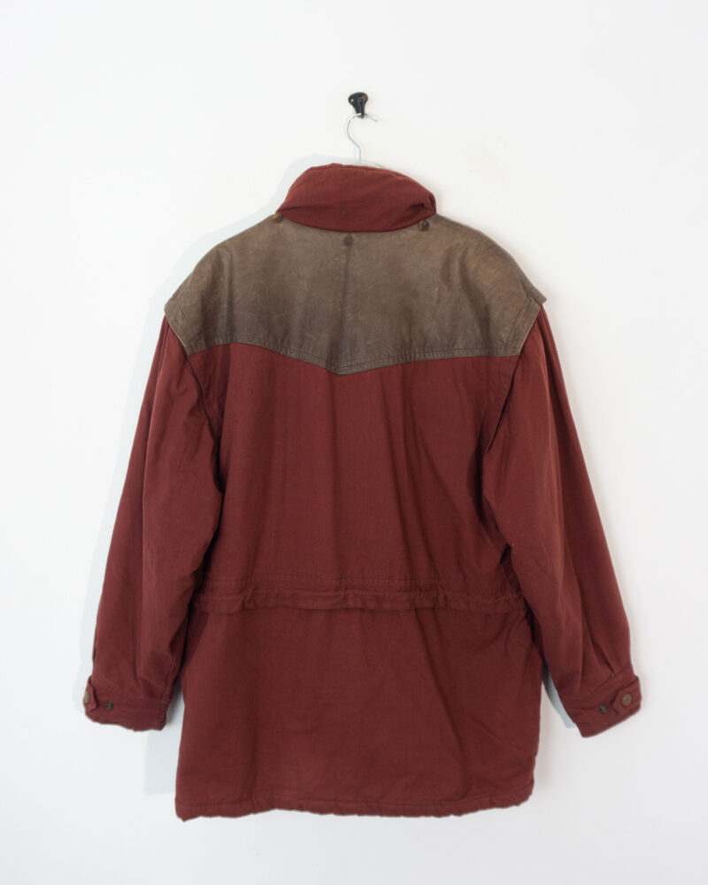 Vintage 90s burgundy coat L - Imagen 3