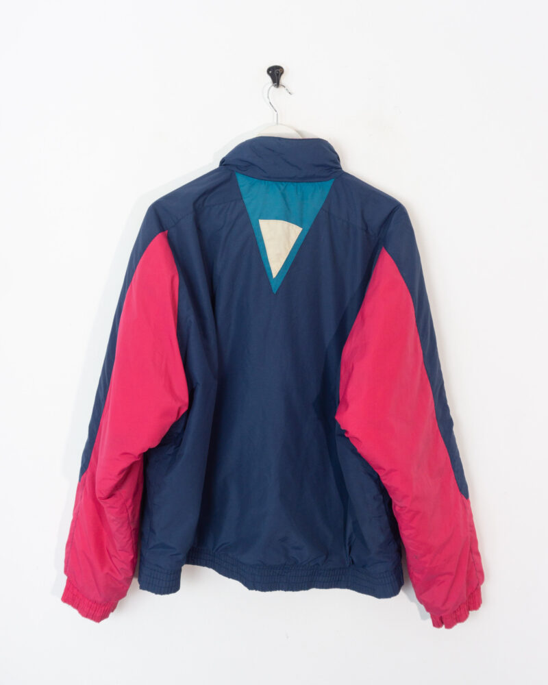 Vasari woman vintage 90s pink/navy coat XL - Imagen 5