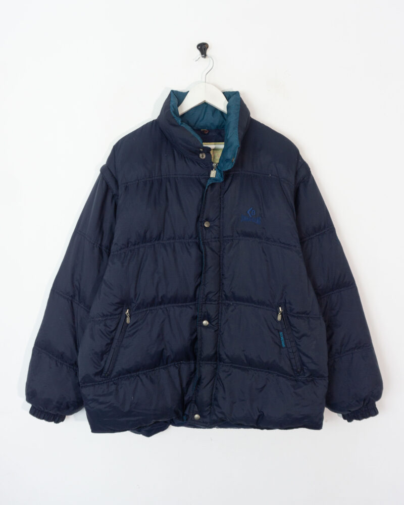 Boomerang vintage 90s navy coat L - Imagen 2