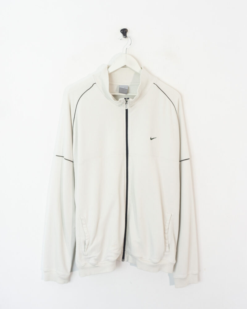 Nike vintage 00s white track jacket XL - Imagen 2