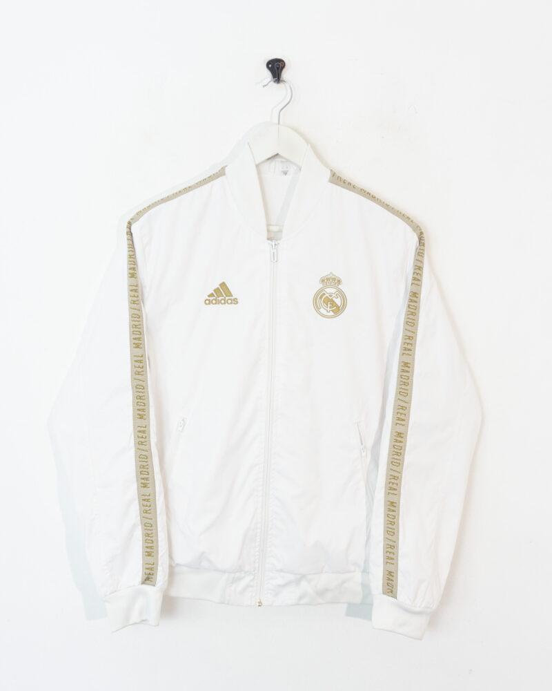 Adidas Real Madrid white track jacket S - Imagen 2