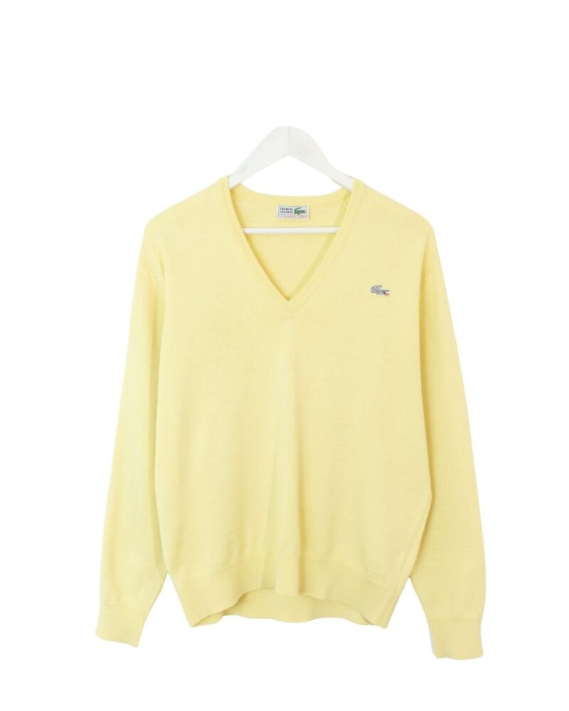 Lacoste vintage 90s yellow sweater M