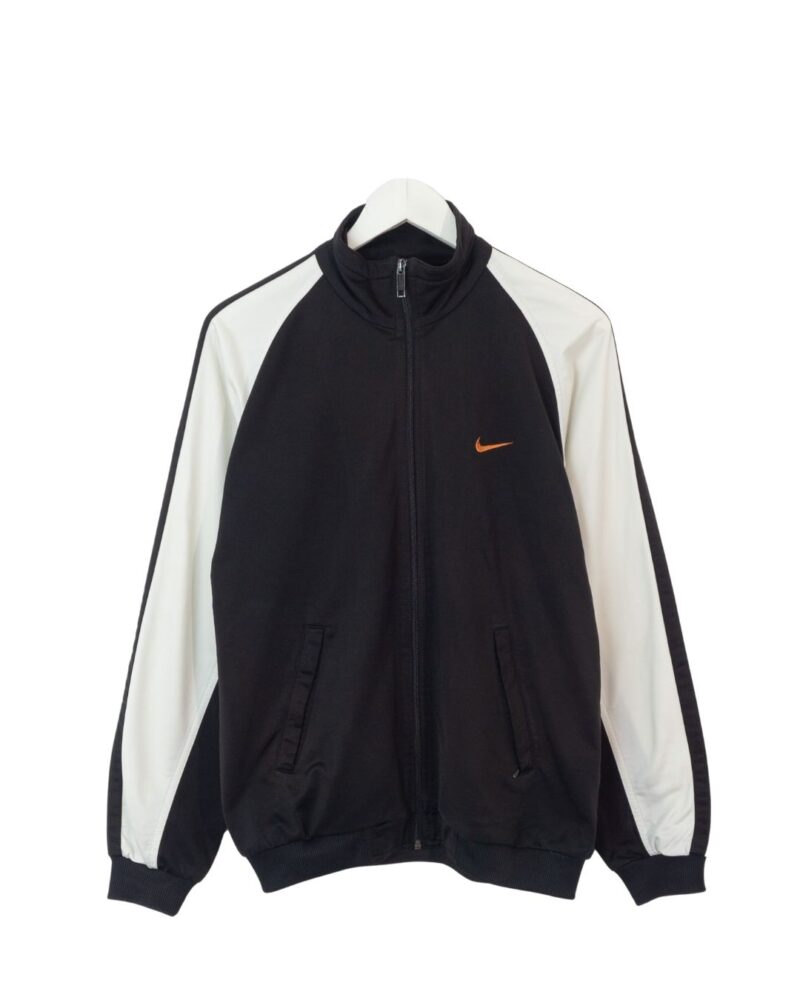 Nike vintage 90s black/white track jacket M