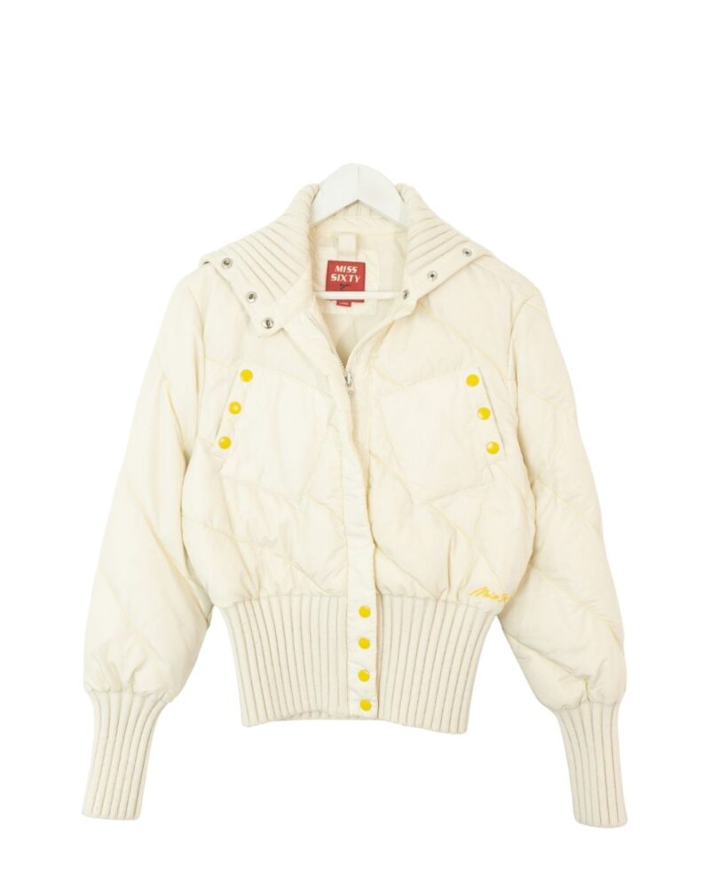 Miss Sixty Y2K beige puffer coat L