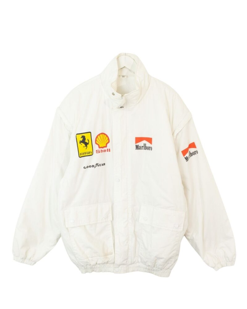 Ferrari team vintage 90s white coat XXL