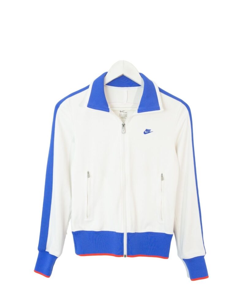 Nike vintage woman white/blue track jacket