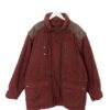 Vintage 90s burgundy coat L