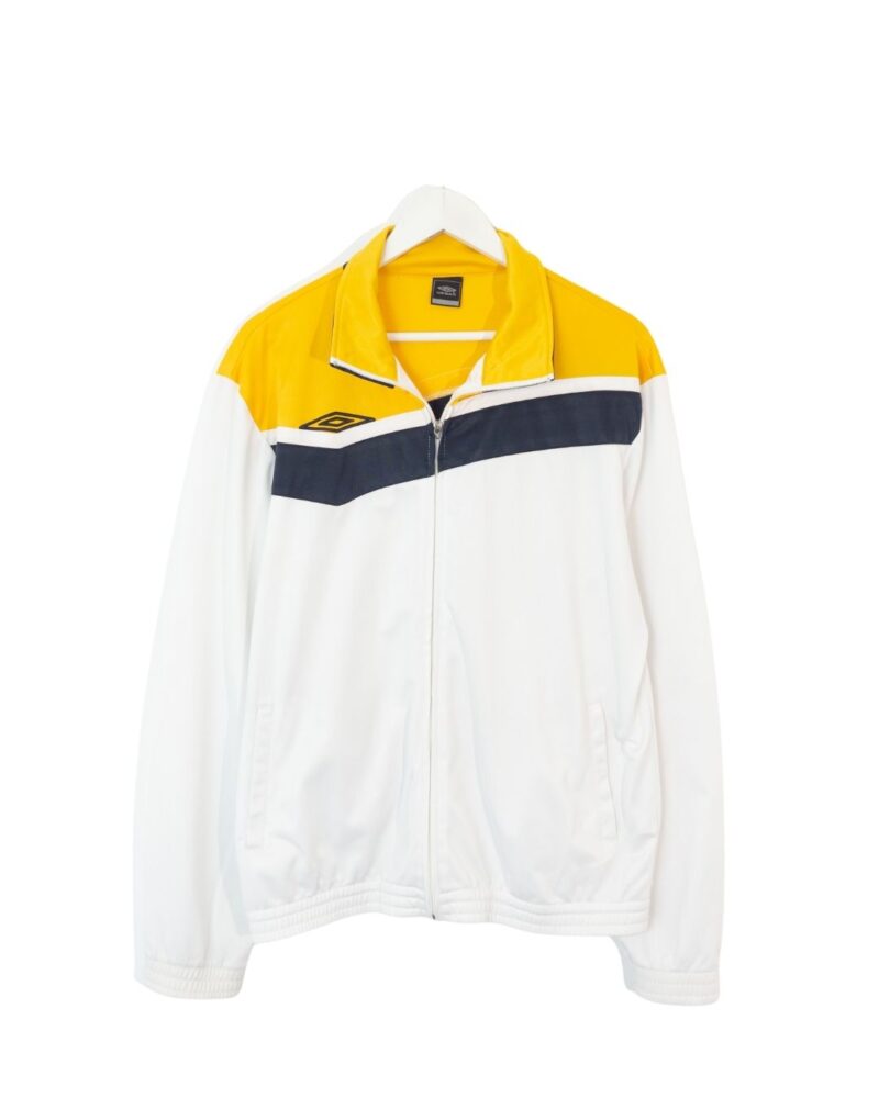 Umbro white/yellow/nacy track jacket XL