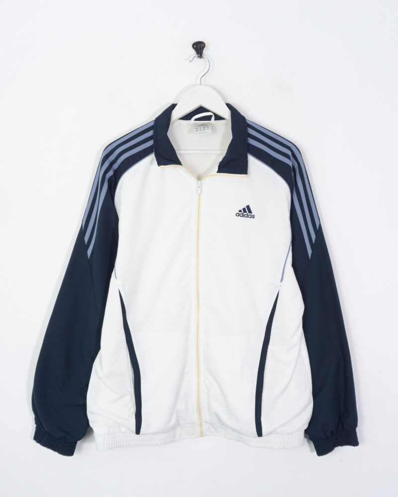 Adidas vintage 00s white/navy track jacket L - Imagen 2