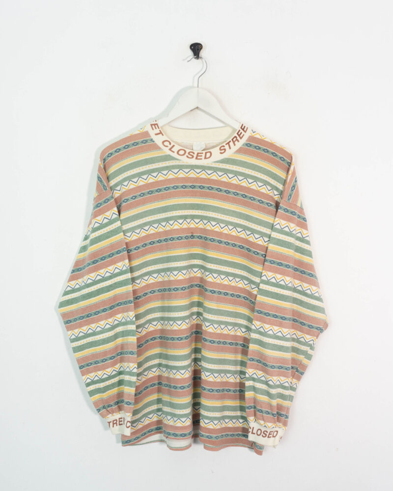 Vintage 90s etnic l/s t-shirt L - Imagen 2