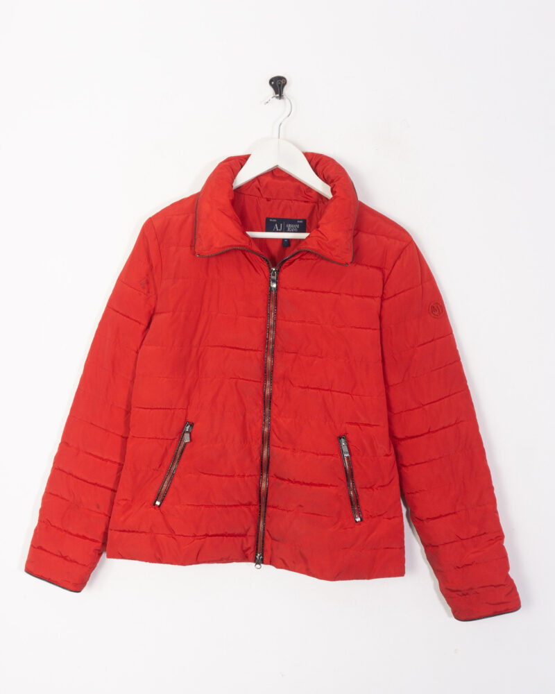 Armani jeans woman red coat M - Imagen 2