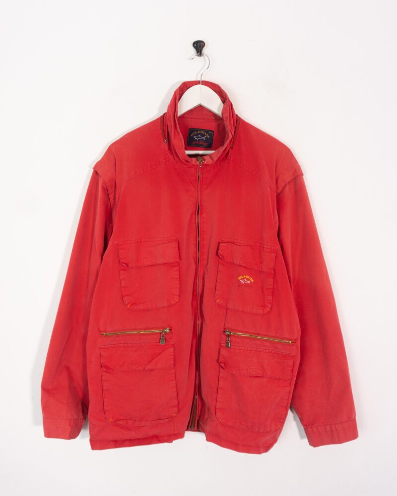 Paul Shark vintage 00s red jacket XXL - Imagen 2