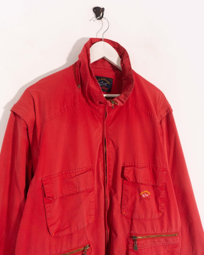 Paul Shark vintage 00s red jacket XXL - Imagen 3