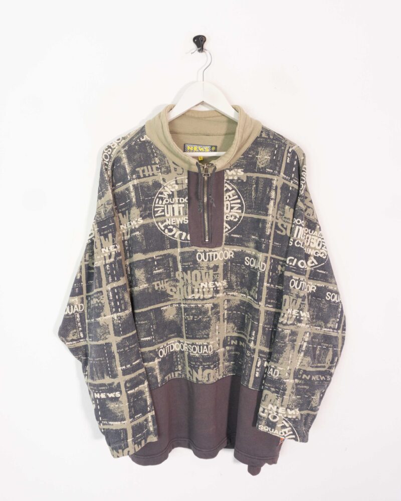 Vintage 90s 1/4 zip sweatshirt L - Imagen 2