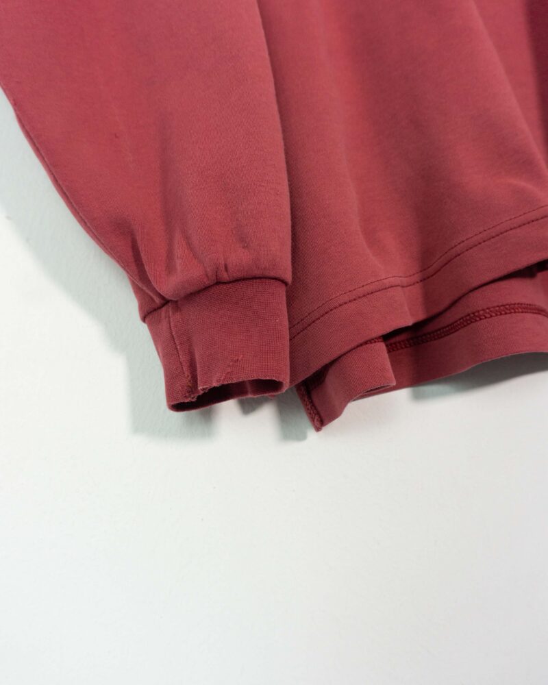 Burberrys vintage 90s burgundy l/s polo L - Imagen 4