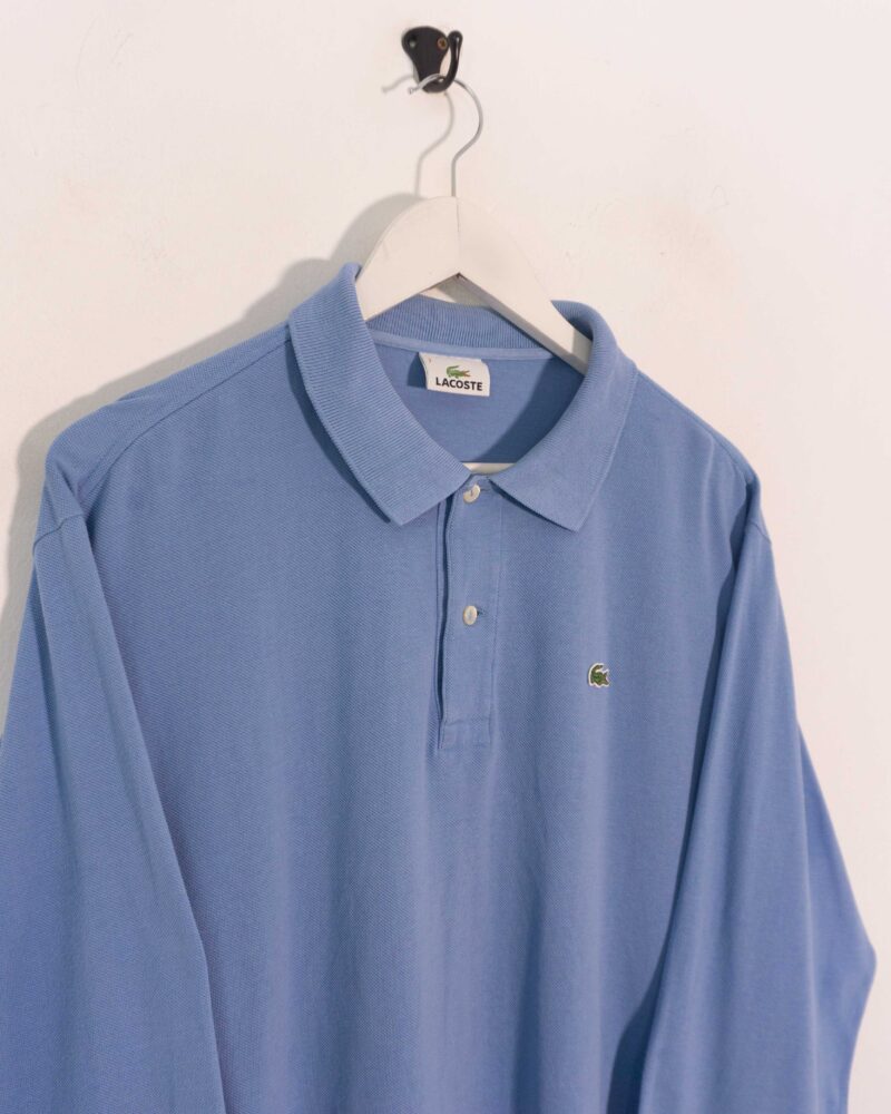 Lacoste vintage 00's green l/s polo L - Imagen 3