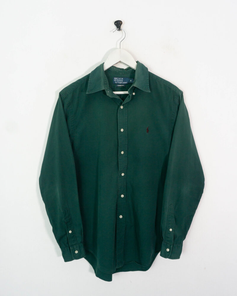 Ralph Lauren vintage 00s green shirt M - Imagen 2