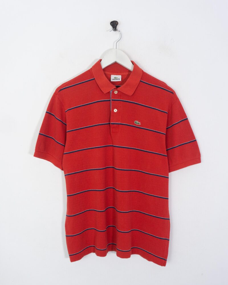 Lacoste vintage 00s red stripes polo M - Imagen 2