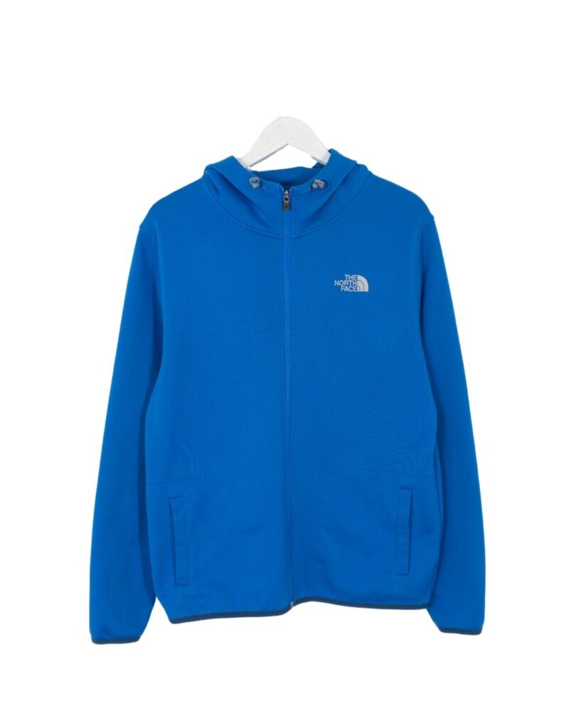 The North Face blue full zip hoodie M