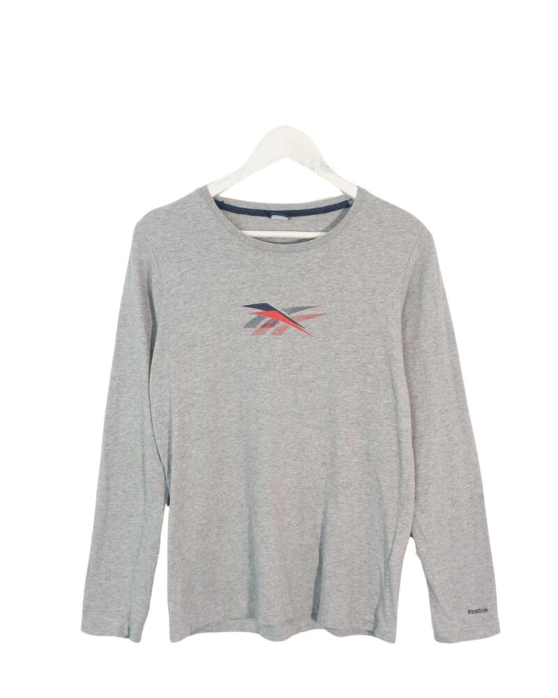 Reebok grey l/s t-shirt S