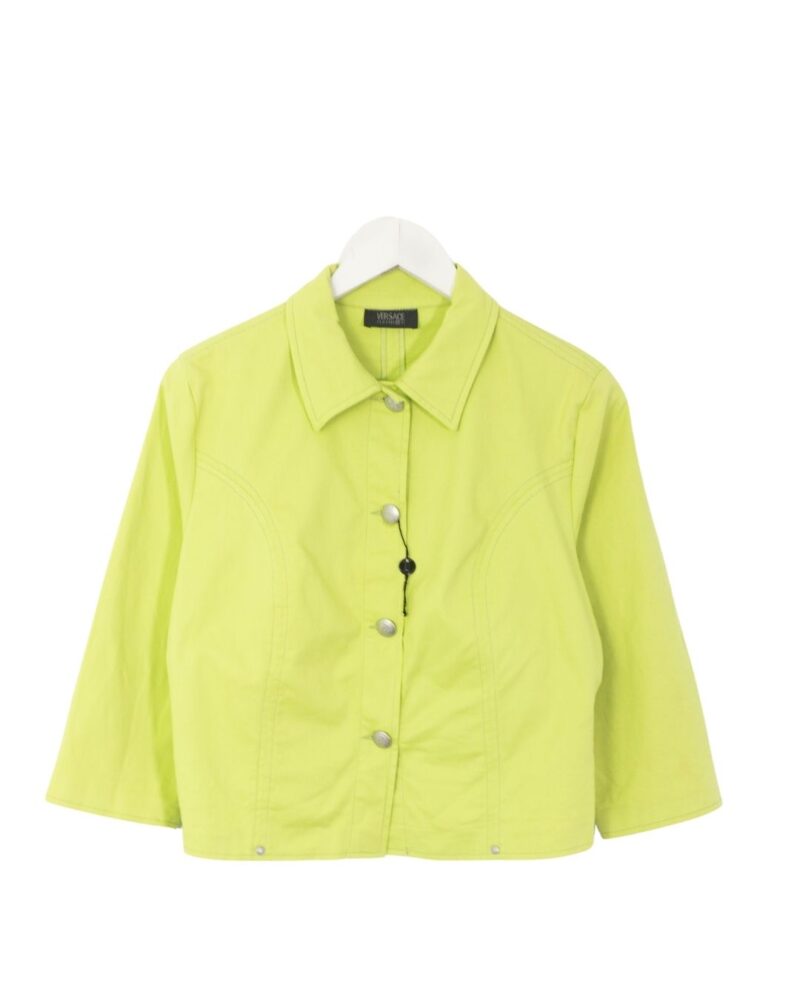 Versace vintage 00s woman green jacket S