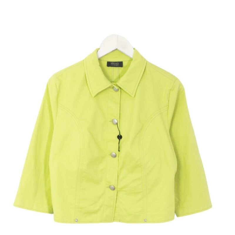 Versace vintage 00s woman green jacket S