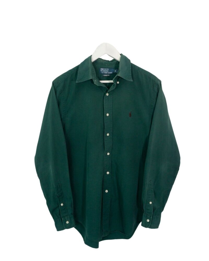 Ralph Lauren vintage 00s green shirt M