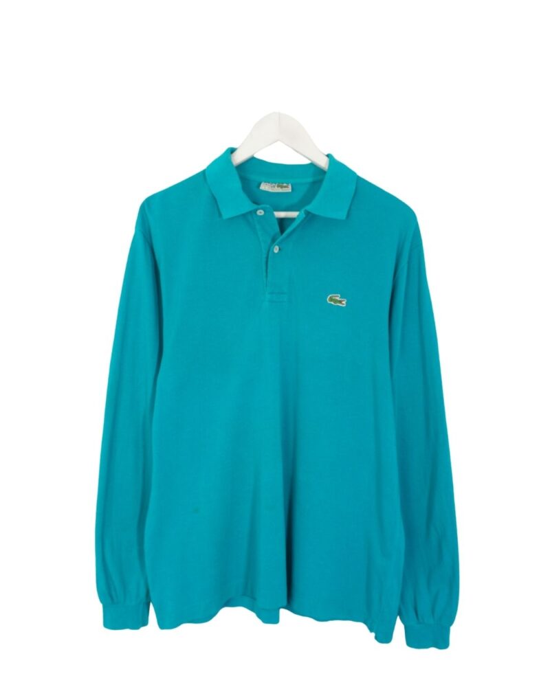 Lacoste vintage 90s green l/s polo L