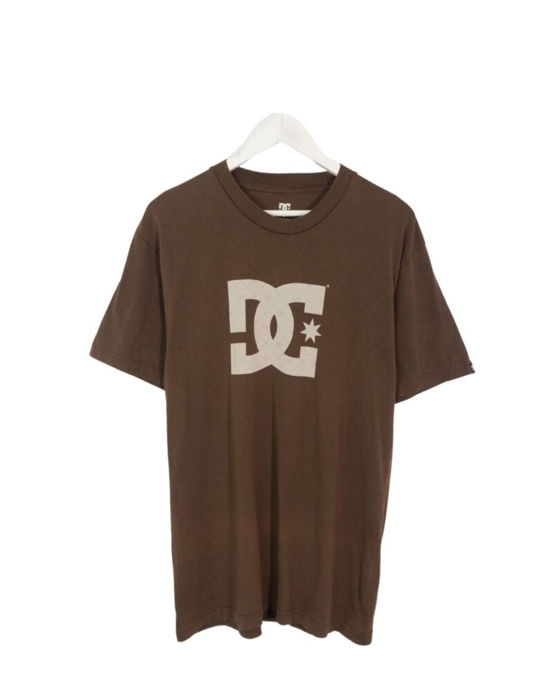 Dc skate brown tee L