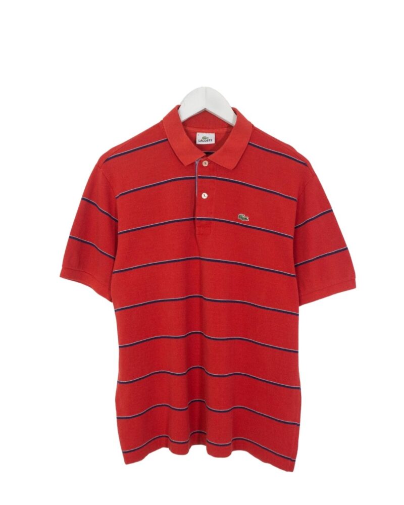 Lacoste vintage 00s red stripes polo M