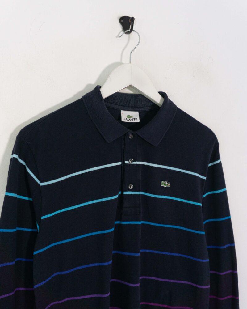 Lacoste vintage 00s navy l/s polo M - Imagen 3