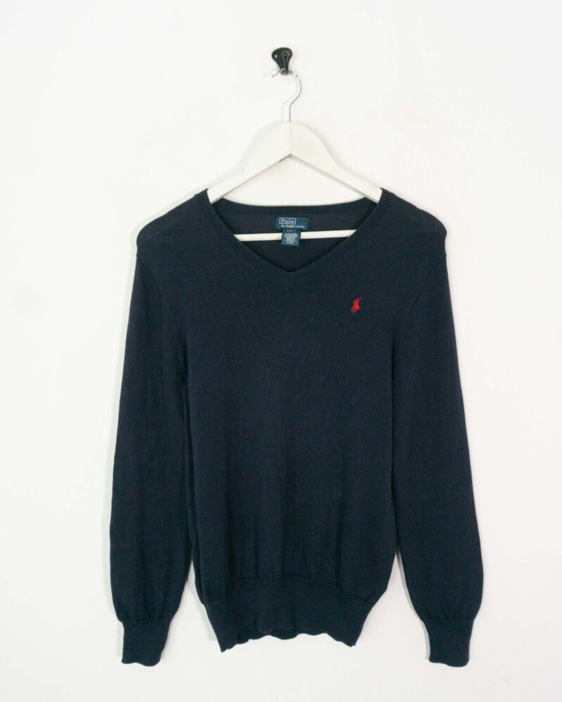 Ralph Lauren vintage 00s navy sweater M - Imagen 2