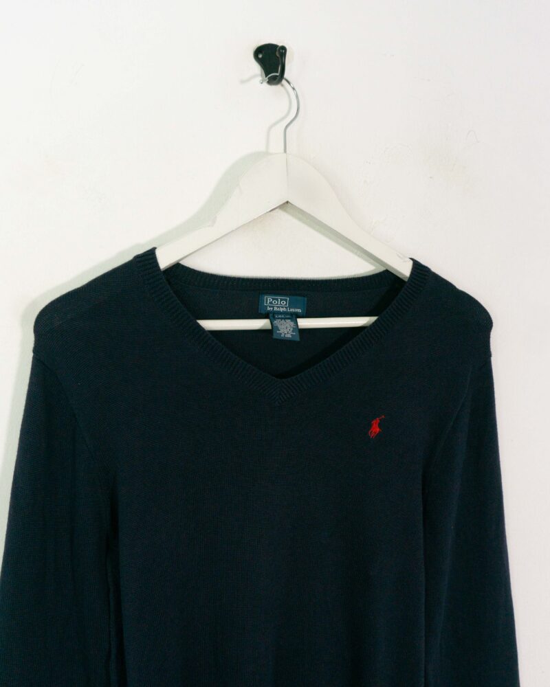 Ralph Lauren vintage 00s navy sweater M - Imagen 3