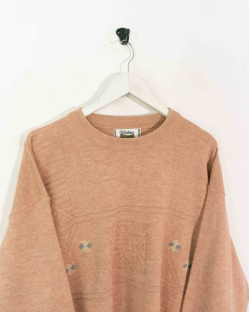 Vintage 90s brown sweater XL - Imagen 3