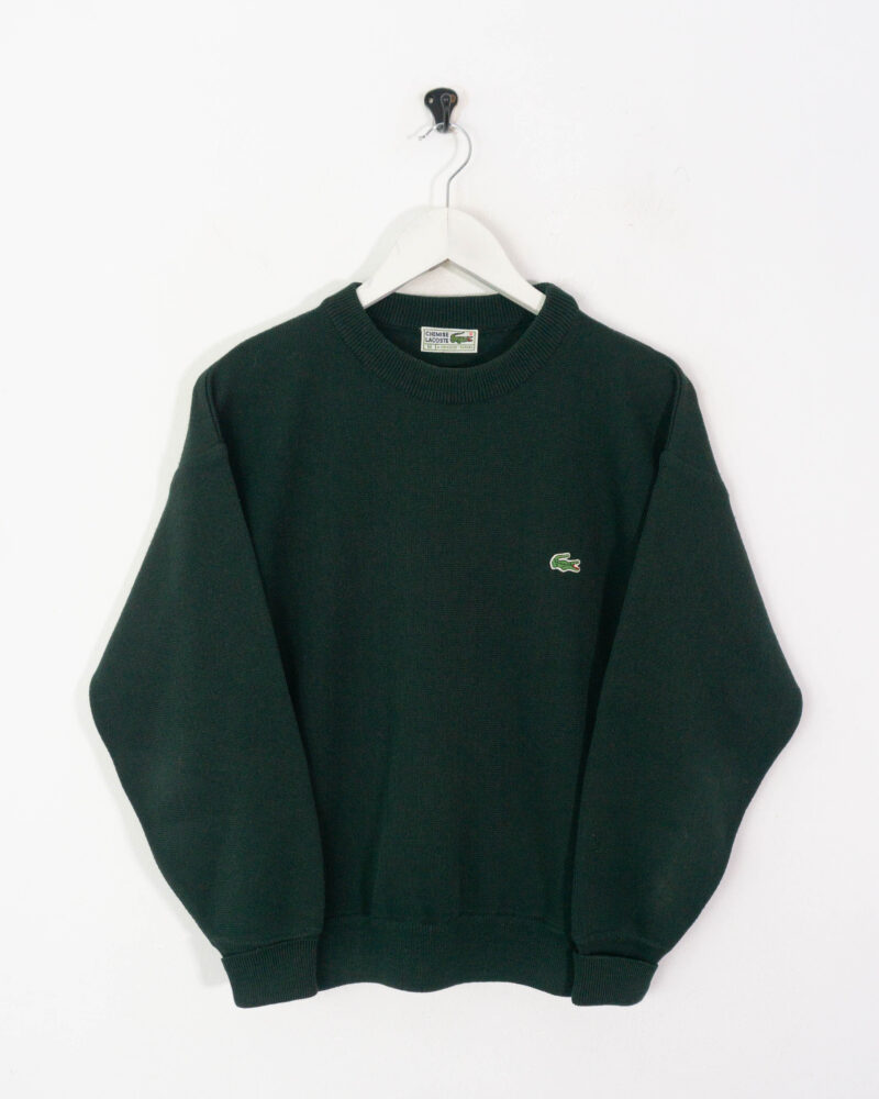 Lacoste vintage 90s green sweater M - Imagen 2