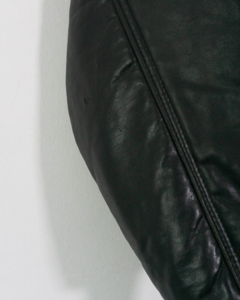 Vintage 90s black bomber jacket M - Imagen 4