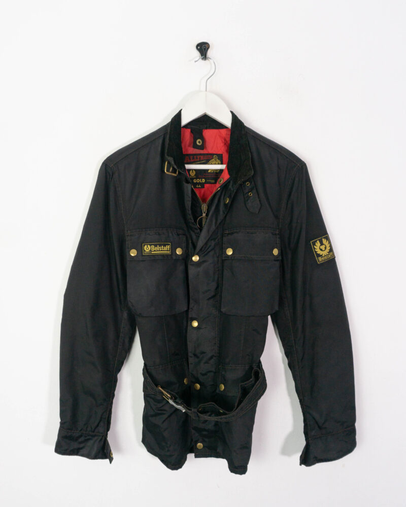 Belstaff vintage 90s black jacket 42 - Imagen 2